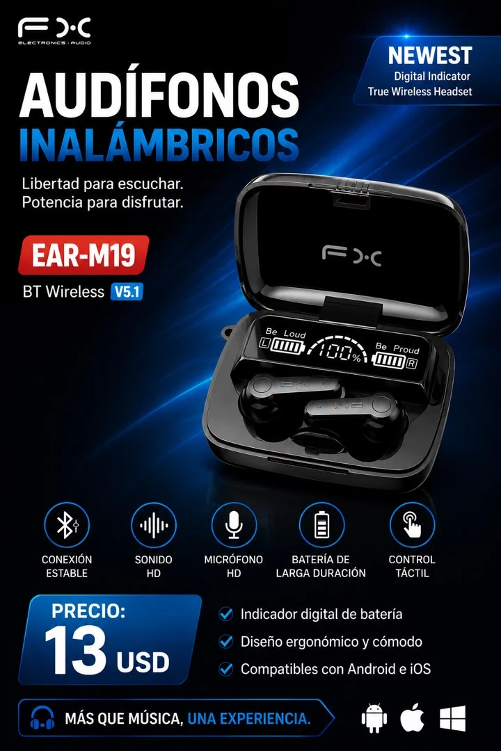 Audífonos inalámbricos EAR M19's foto | DeTodo UnTin |  BizneCubano